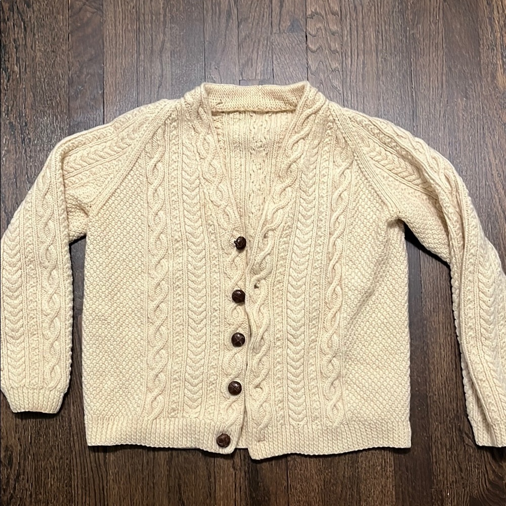 Cable Knit Cream Sweater